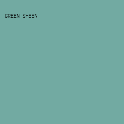 72AAA2 - Green Sheen color image preview