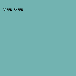 72B3B1 - Green Sheen color image preview