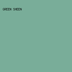 79AD99 - Green Sheen color image preview