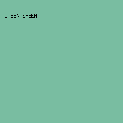 79BDA1 - Green Sheen color image preview