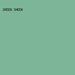 7DB599 - Green Sheen color image preview