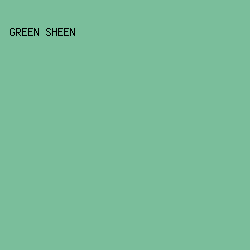 7abe9b - Green Sheen color image preview