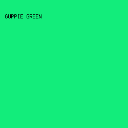 12ED7B - Guppie Green color image preview