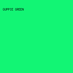 12F574 - Guppie Green color image preview