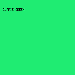 1fec72 - Guppie Green color image preview