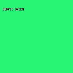 29F677 - Guppie Green color image preview