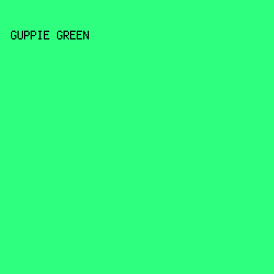 2EFF7E - Guppie Green color image preview