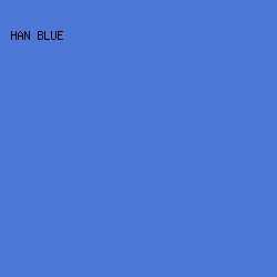 4E78D7 - Han Blue color image preview