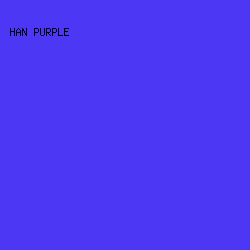 4C37F4 - Han Purple color image preview