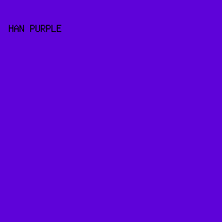 5E03D9 - Han Purple color image preview