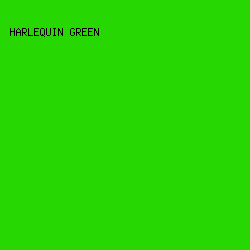 26d701 - Harlequin Green color image preview