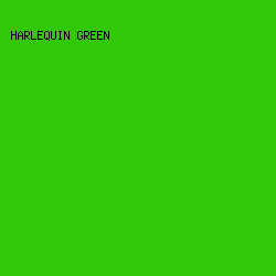 32c809 - Harlequin Green color image preview