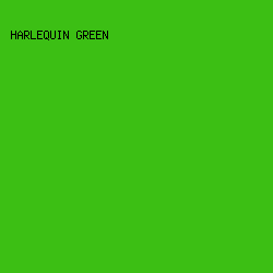 3CBF14 - Harlequin Green color image preview