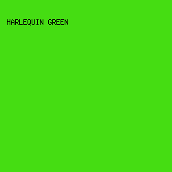 45dd12 - Harlequin Green color image preview