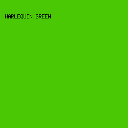 49C803 - Harlequin Green color image preview