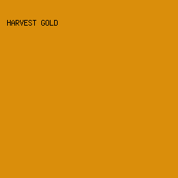 DA8E0B - Harvest Gold color image preview