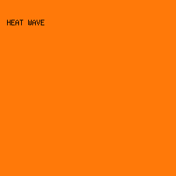 FF7909 - Heat Wave color image preview