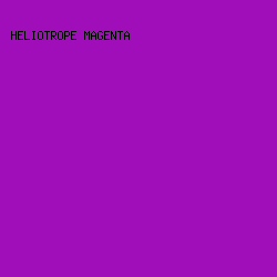 9F0EB8 - Heliotrope Magenta color image preview