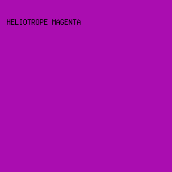 AA0DB0 - Heliotrope Magenta color image preview