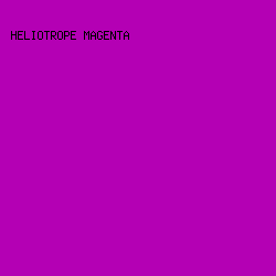 b400b4 - Heliotrope Magenta color image preview