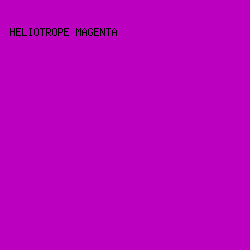 bc00bf - Heliotrope Magenta color image preview