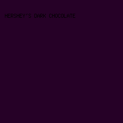 260127 - Hershey's Dark Chocolate color image preview