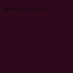 2F081E - Hershey's Dark Chocolate color image preview