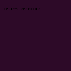 2d0a28 - Hershey's Dark Chocolate color image preview