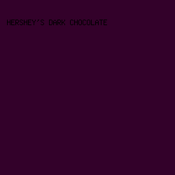 33012A - Hershey's Dark Chocolate color image preview