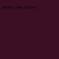 3C0F24 - Hershey's Dark Chocolate color image preview