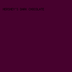 47012E - Hershey's Dark Chocolate color image preview