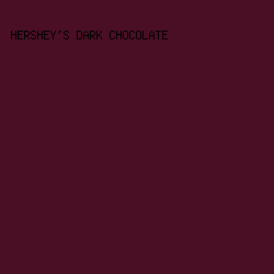 4B0F25 - Hershey's Dark Chocolate color image preview