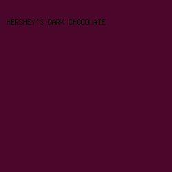 4a062b - Hershey's Dark Chocolate color image preview