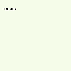 f5fce9 - Honeydew color image preview