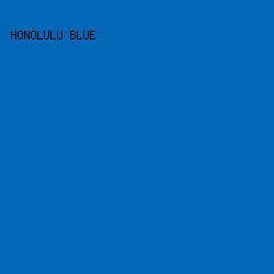0066B6 - Honolulu Blue color image preview