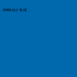 0068ac - Honolulu Blue color image preview