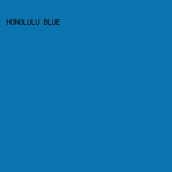 0A74AE - Honolulu Blue color image preview