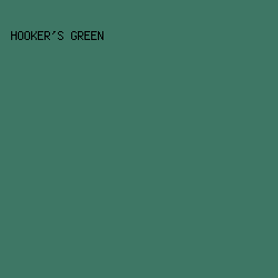 3E7765 - Hooker's Green color image preview