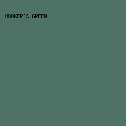 4E7366 - Hooker's Green color image preview