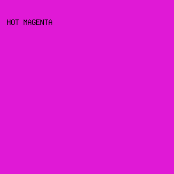 e019d6 - Hot Magenta color image preview