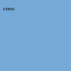 75AAD6 - Iceberg color image preview