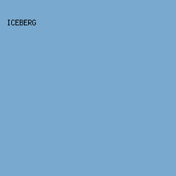 79A9CE - Iceberg color image preview
