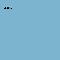 7CB3CF - Iceberg color image preview