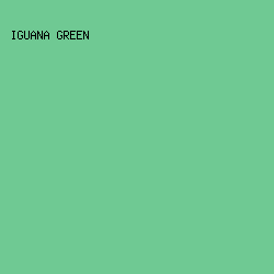 6FC993 - Iguana Green color image preview