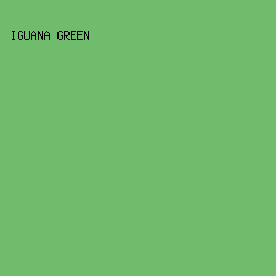 6fbc6d - Iguana Green color image preview