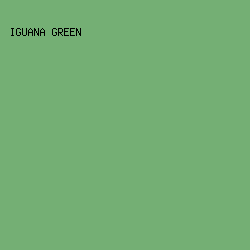 74AF74 - Iguana Green color image preview