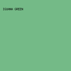 74BA87 - Iguana Green color image preview