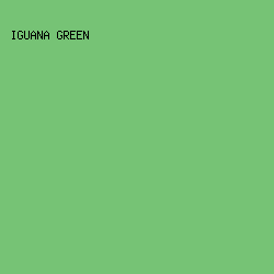 76c375 - Iguana Green color image preview