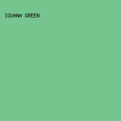 76c48e - Iguana Green color image preview