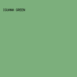7caf7c - Iguana Green color image preview